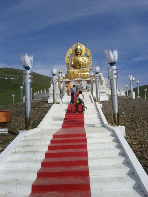 The morning that we toured the monastery was a beautiful day.