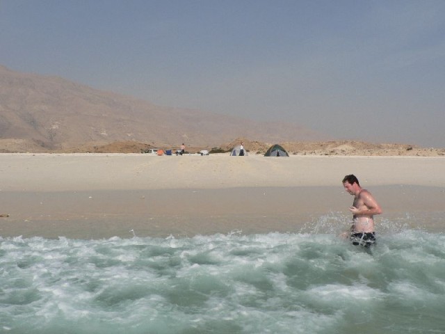 Brendan get as close to showering as any of us did on this trip.