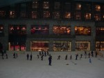 It is situated in the middle of a mall, so one can hit the slopes while waiting for ones companion to finish shopping.  Genius!!