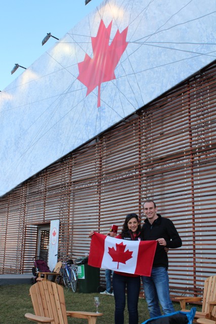 My old friend Olya was working for the Canadian Olympic committee at the Canada house. It was so great to catch up for a bit!