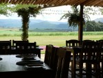 And, like everywhere in Swaziland, the landscape around the restaurant was stunning.