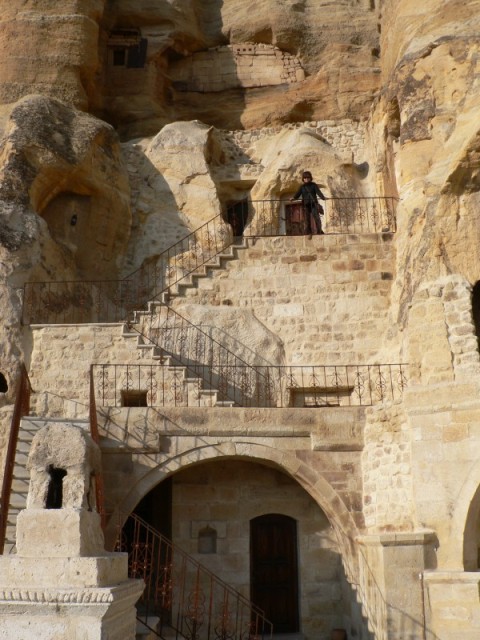 We stayed at the Yunak Evleri cave hotel in their best room.  Luxurious accommodation in a cave - it sounds like a contradiction but it was incredible!