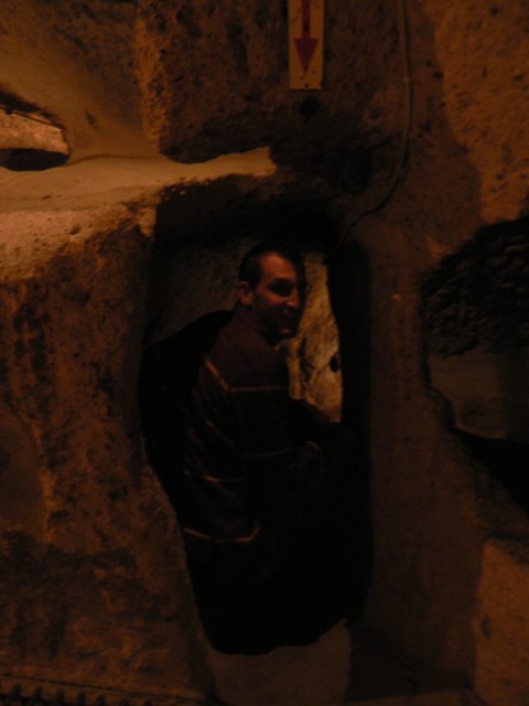Homes and passageways were carved straight down into the rock, large enough to hold 5,000 people in case of an attack.