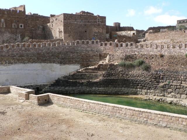 Here is a cistern that city once used as its water supply.