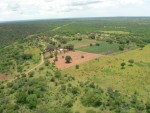 We passed a Zambian village on the way over to the falls.  It looks so cute from the air!  :-)