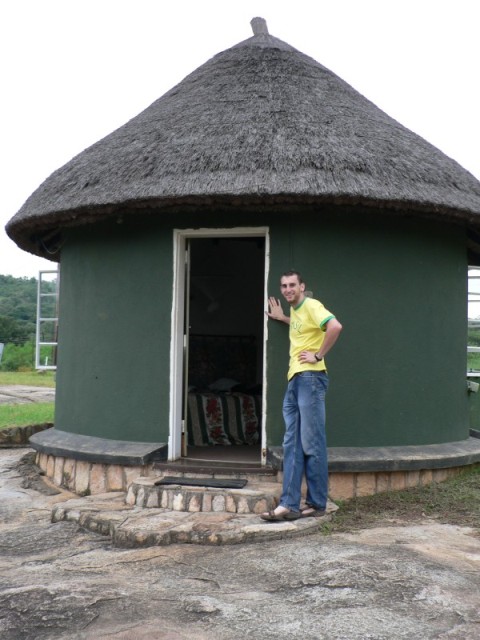 We were staying in a very cute rondavel inside the Great Zimbabwe grounds.  Since we were the only two tourists around and there were no restaurants, we asked the lady who booked us our room if she knew how we could have dinner.  She offered to prepare it for us and have it delivered for the equivalent of $5 US.